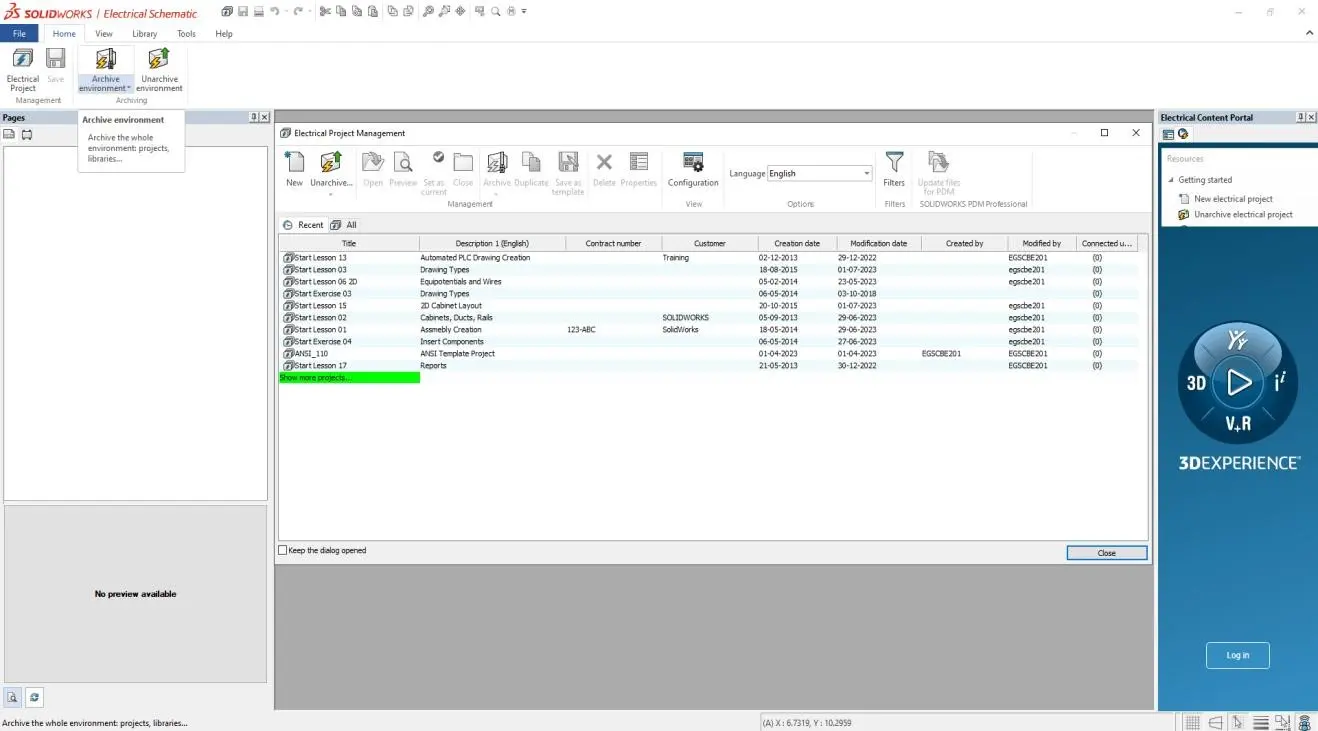 SOLIDWORKS Electrical Schematic