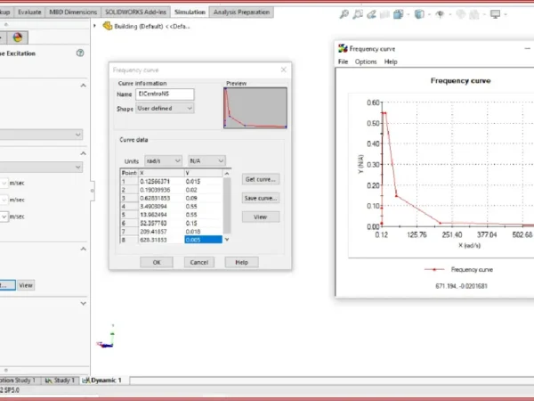 Defining a function curve in SOLIDWORKS Simulation